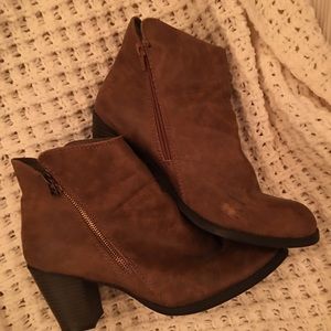 brown booties size 11